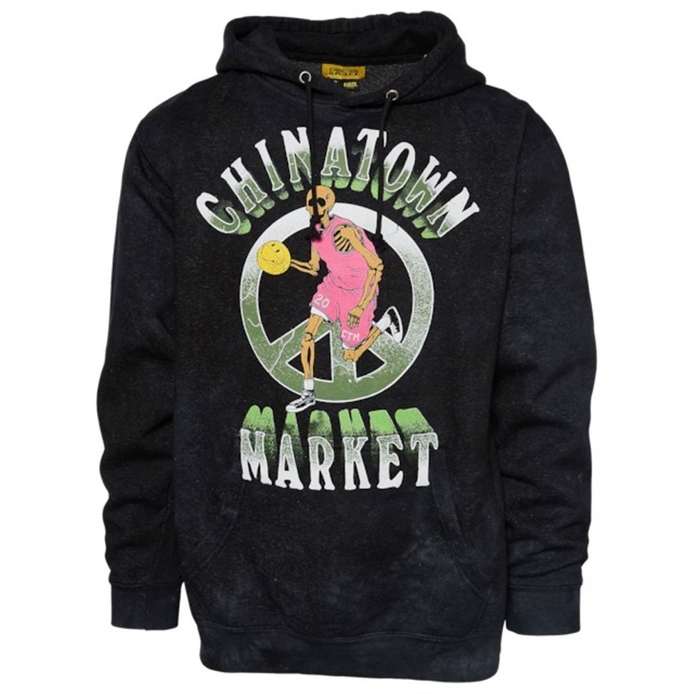 Chinatown Market Mens Peace & Basketball Hoodie